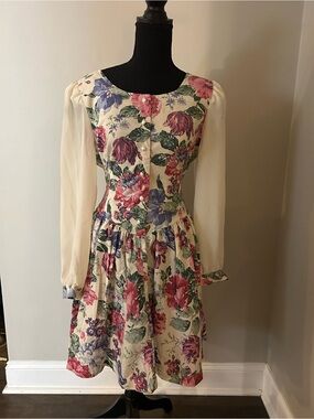 Vintage basque waist dress